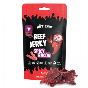  Hot Chip Beef Jerky Spicy Bacon 25g