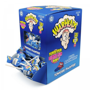  Warheads Gum Pops Blue Raspberry 1900g