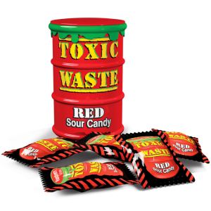  Toxic Waste Red Drum Extreme Sour Candy 42g