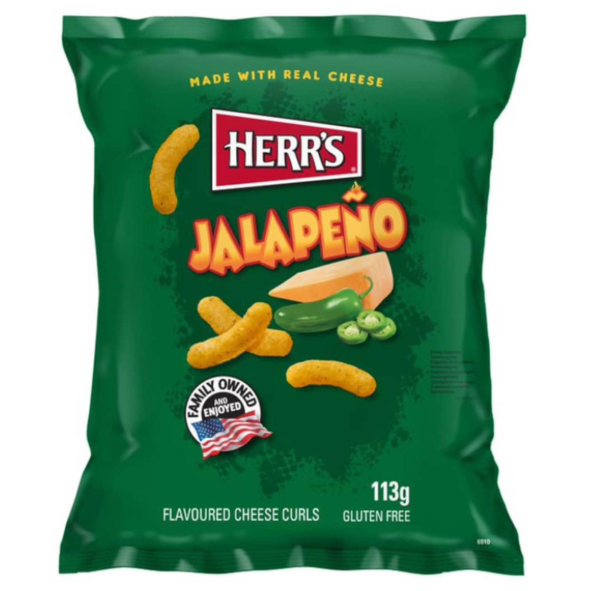  Herr's Jalapeno Cheese Curls 113g