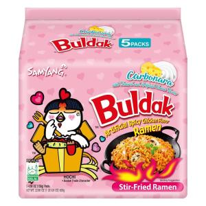 Samyang Buldak Carbonara Hot Chicken Ramen Noodles 650 g (130 g x 5)