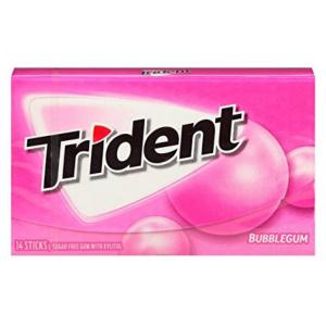  Trident Bubble Gum Sockerfri 14 sticks