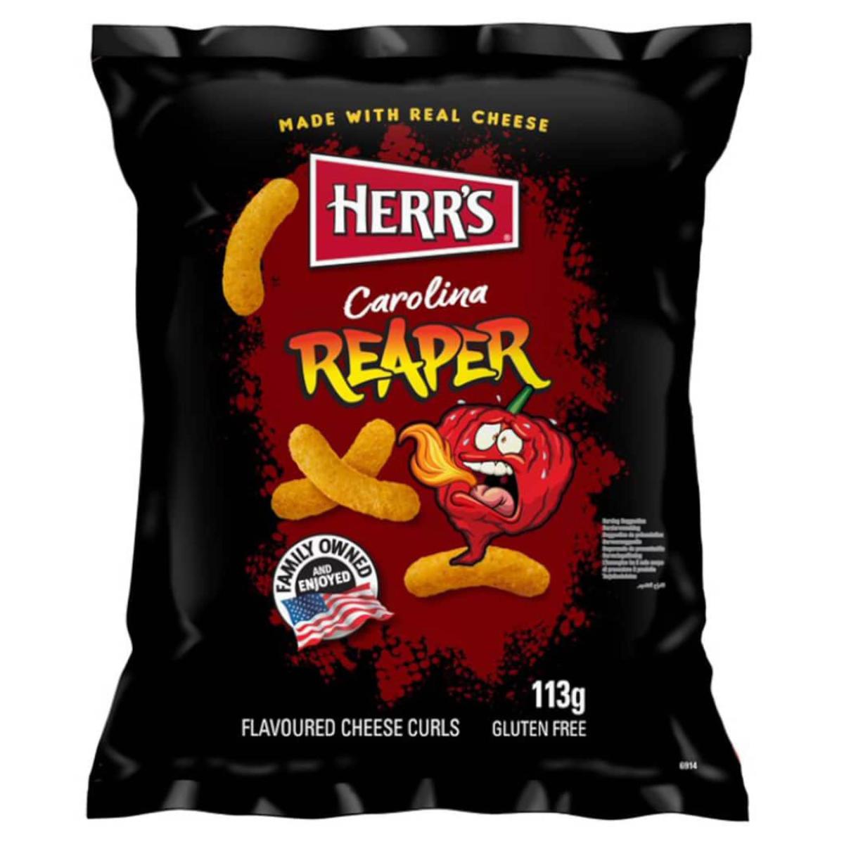  Herr's Carolina Reaper Cheese Curls 113g