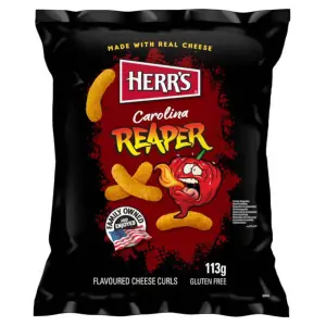  Herr's Carolina Reaper Cheese Curls 113g