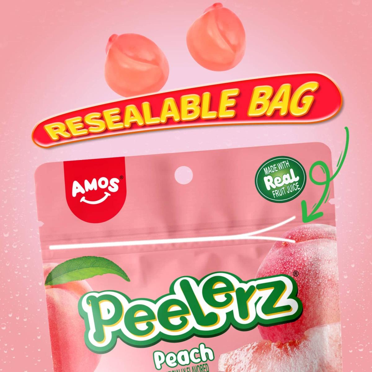  Amos Peelerz Gummy Peach 65g