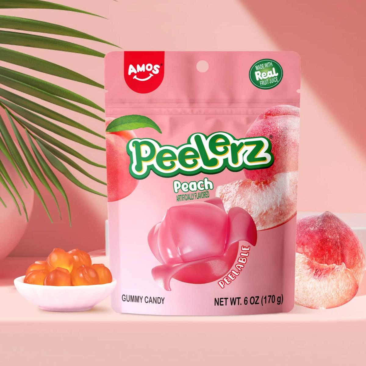  Amos Peelerz Gummy Peach 65g