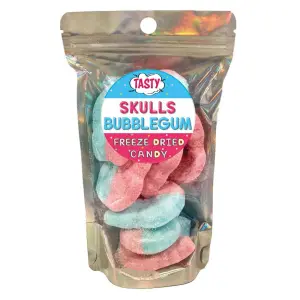 Frystorkat Godis Skulls Bubblegum 110g