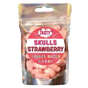  Frystorkat Godis MINI Skulls Strawberry 40g