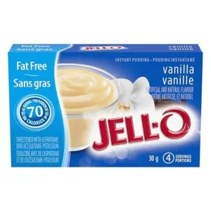  Jell-O Instant Vanilla Pudding Fat Free 30g