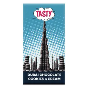  Tasty Dubai Chocolate 10-pack Cookies&Cream 200g