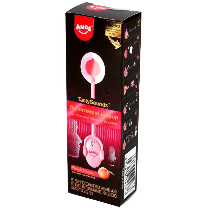 TastySounds Peach Audio Lollipop Recordable 16g