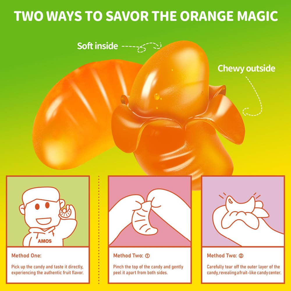  Amos Peelerz Gummy Orange 65g
