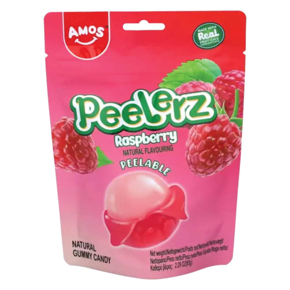  Amos Peelerz Gummy Raspberry 65g