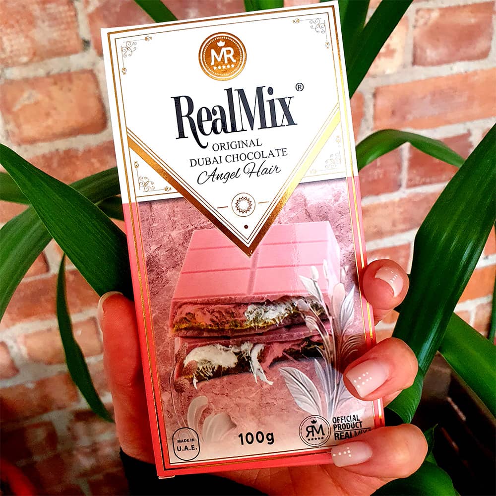  Realmix Dubai Chocolate Angel Hair 100g - Made in U.A.E