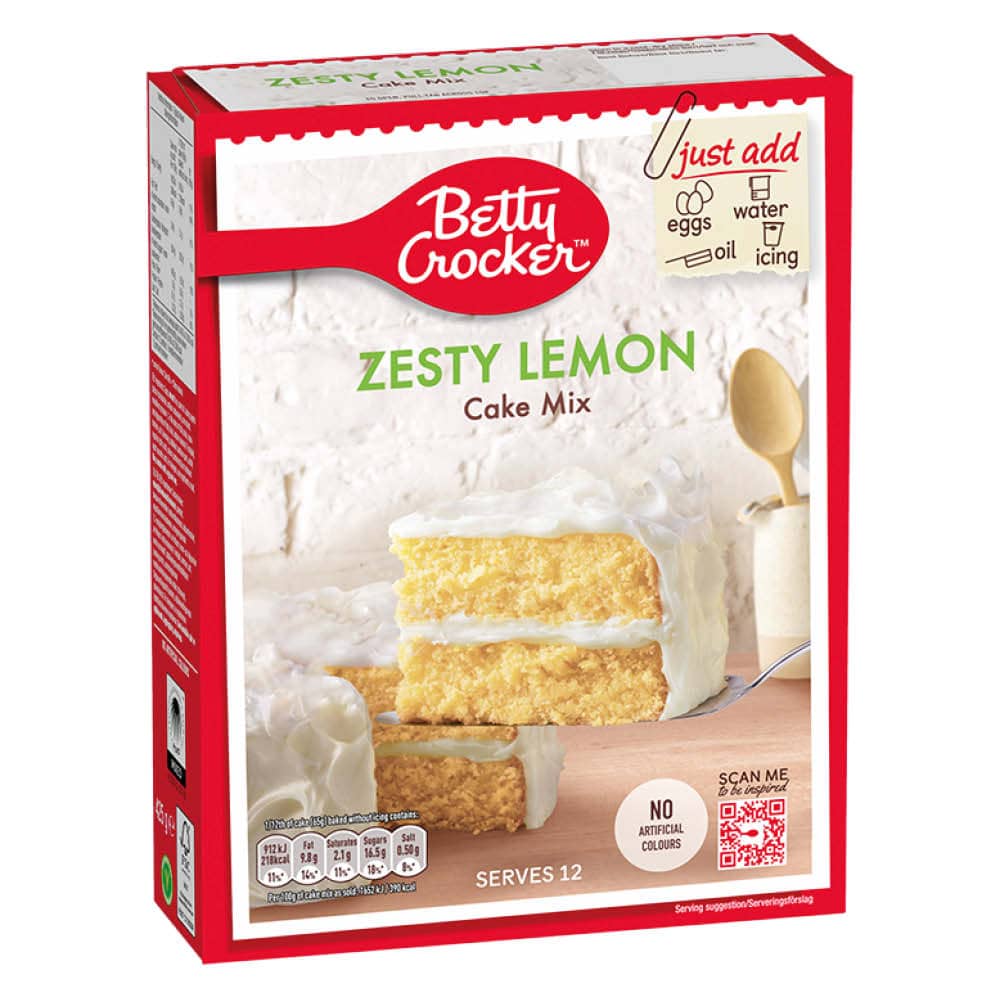 Betty Crocker Zesty Lemon Cake Mix 425g