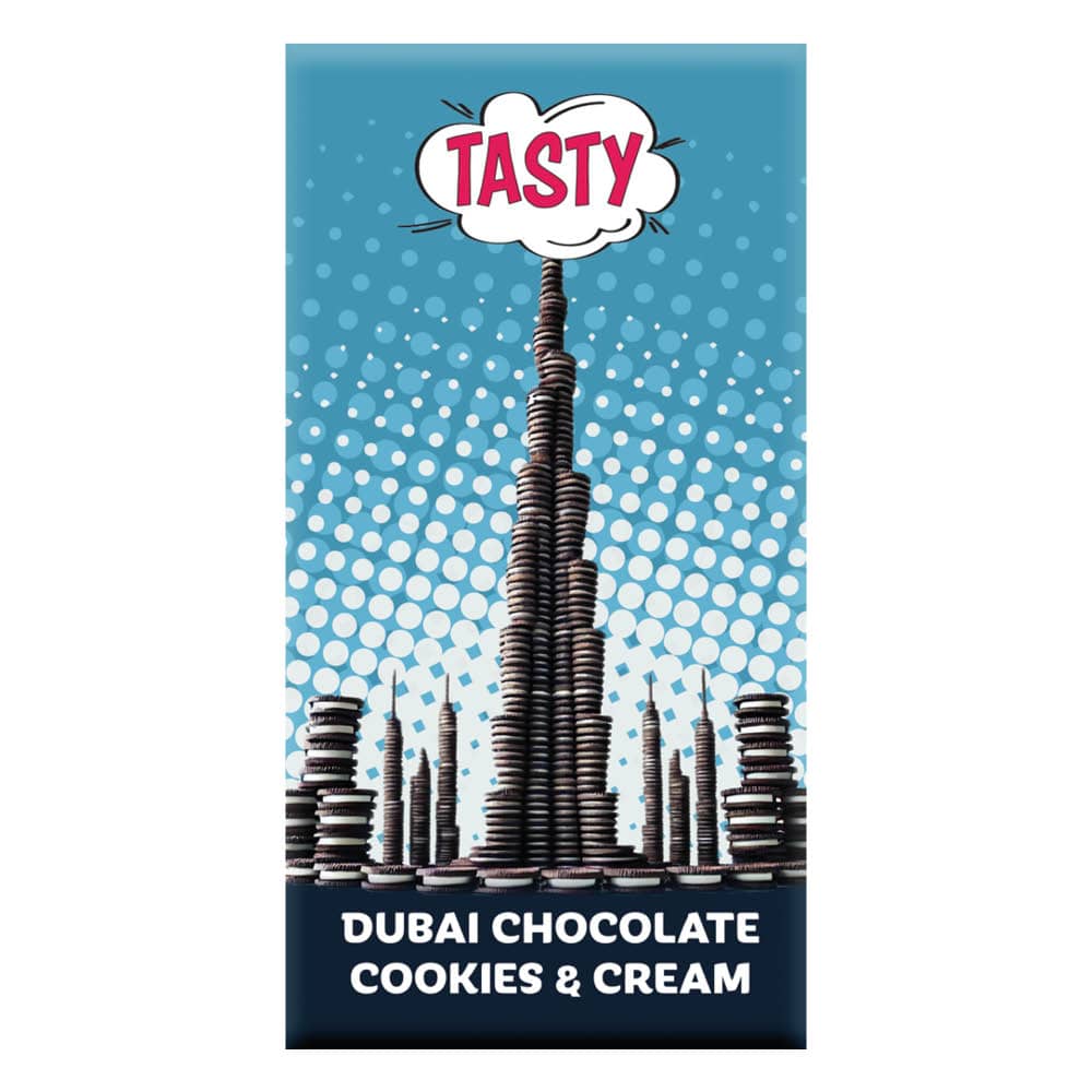  Tasty Dubai Chocolate Cookies&Cream 200g