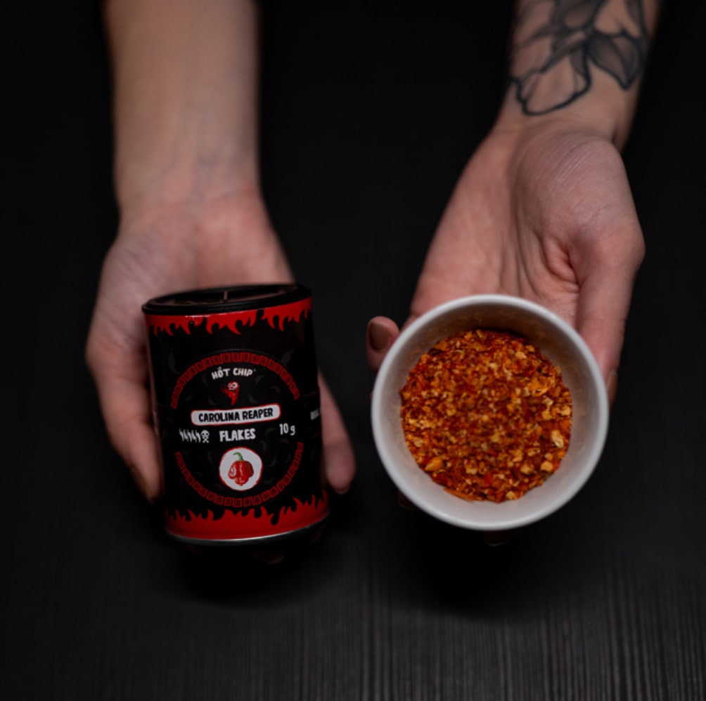 Hot Chip Carolina Reaper Chili Flakes 10g