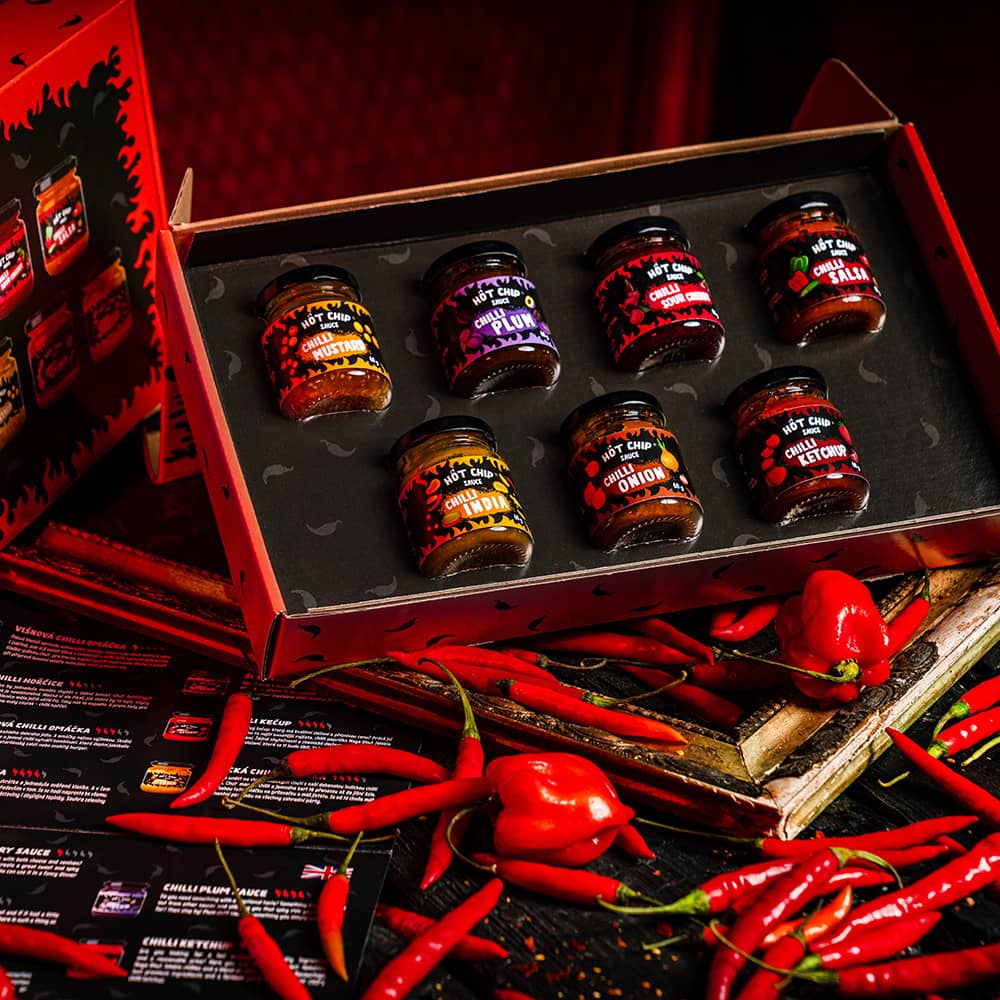  Hot Chip Chili Sauce Tasting Box