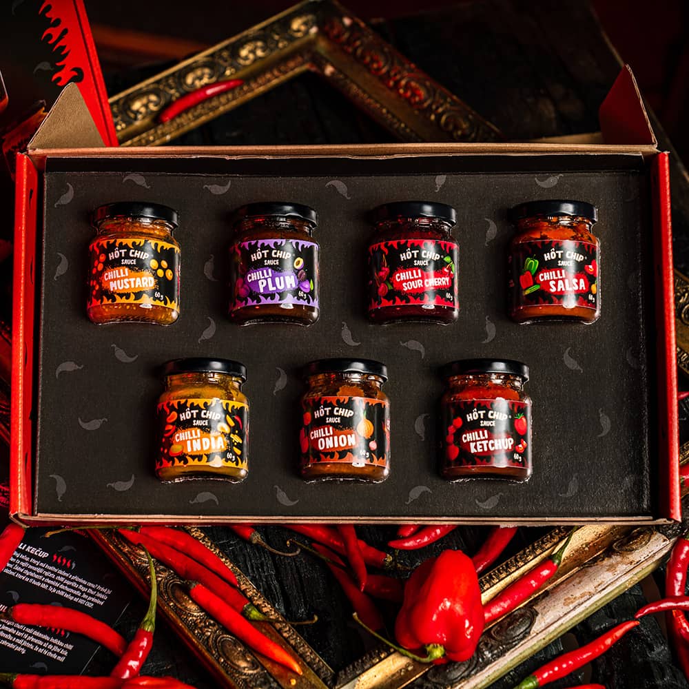  Hot Chip Chili Sauce Tasting Box
