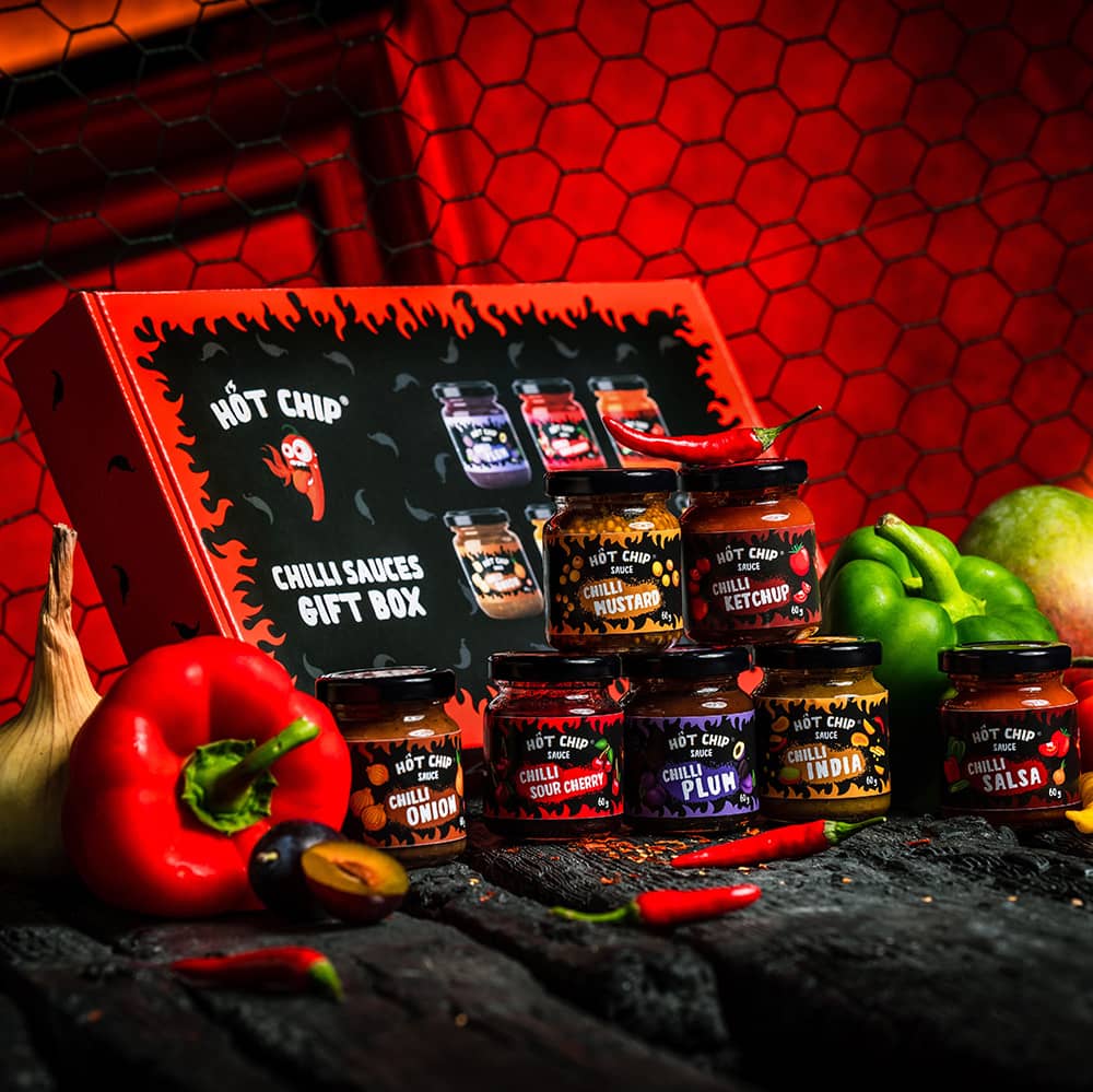  Hot Chip Chili Sauce Tasting Box
