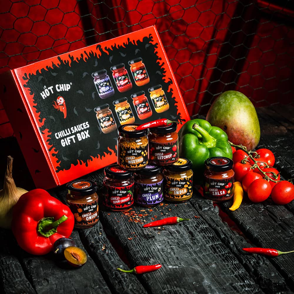  Hot Chip Chili Sauce Tasting Box