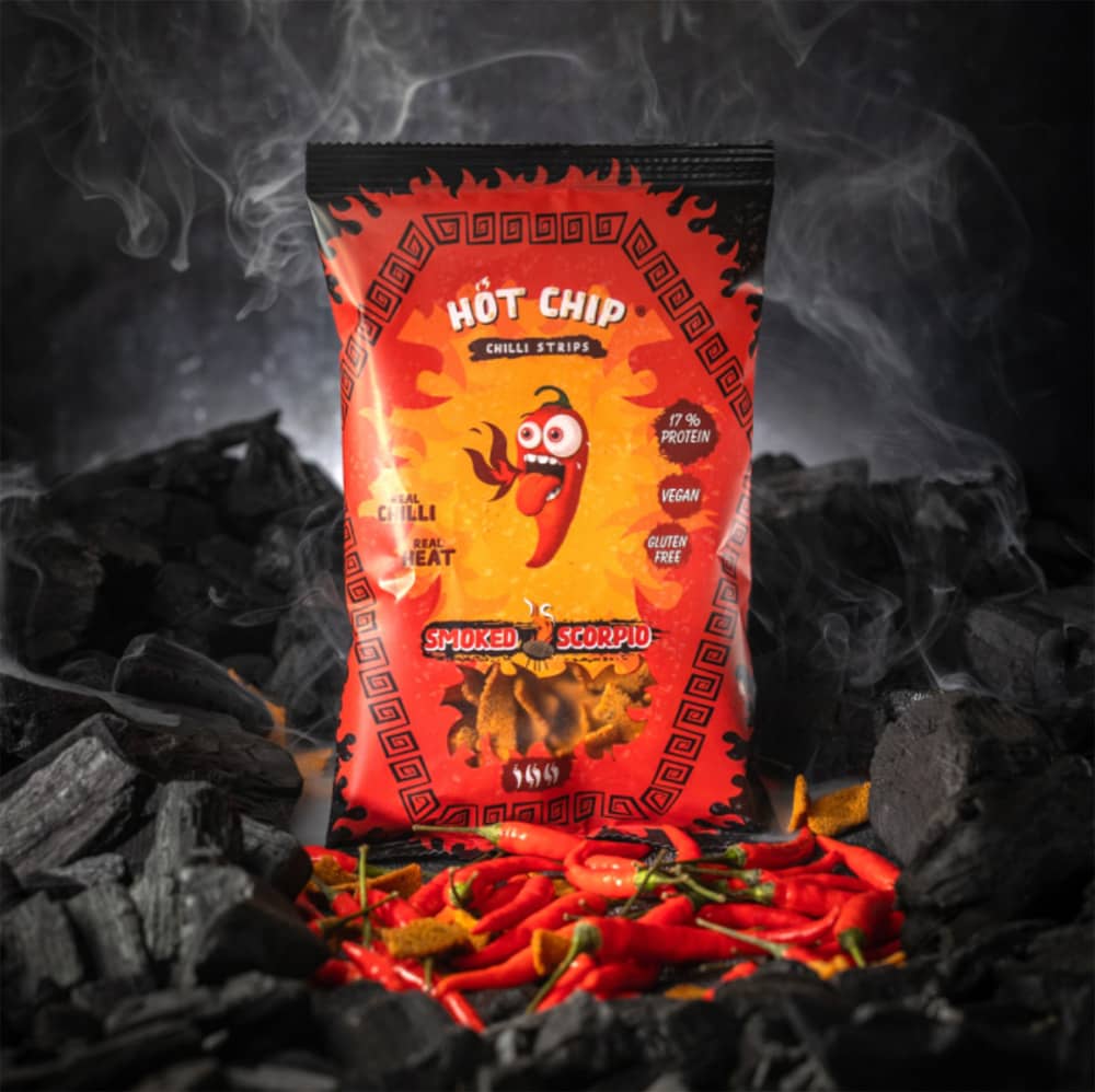 Hot Chip Chilli Strips Smoked Scorpio 80g