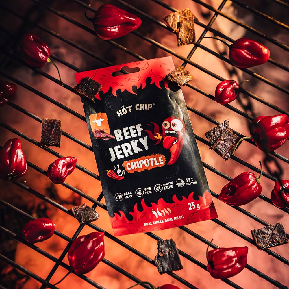  Hot Chip Beef Jerky Chipotle 25g