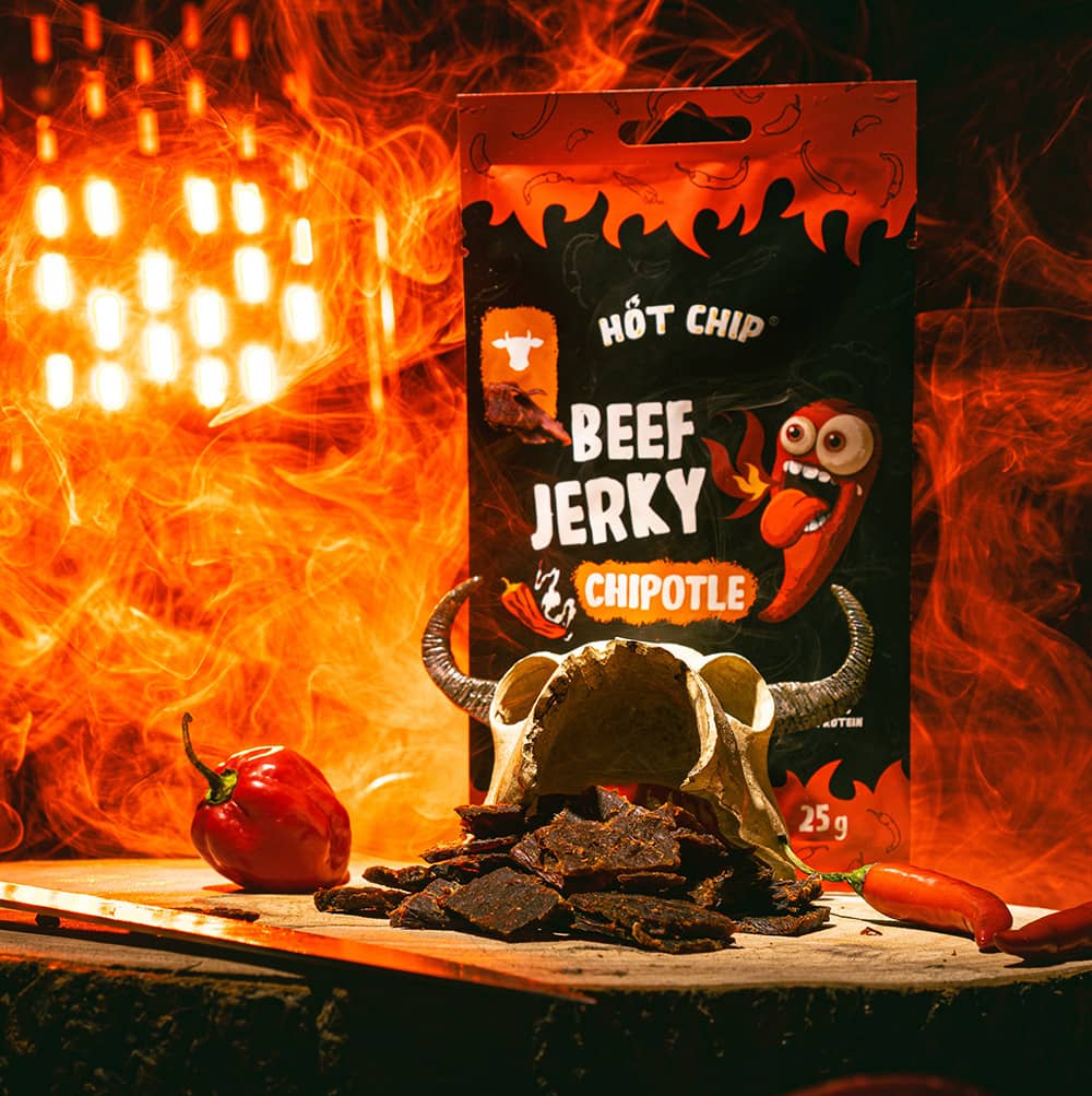 Hot Chip Beef Jerky Chipotle 25g