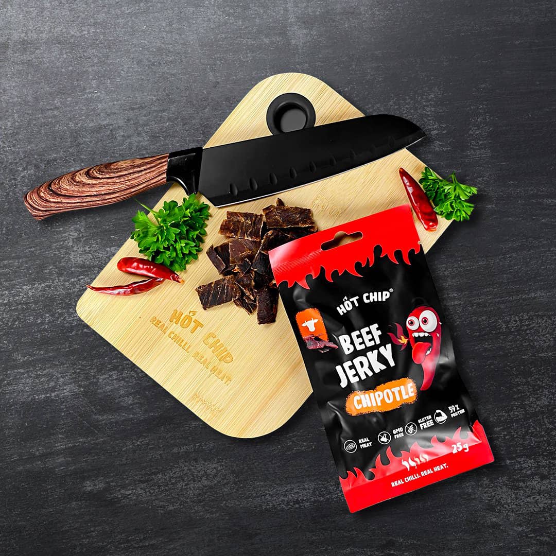  Hot Chip Beef Jerky Chipotle 25g