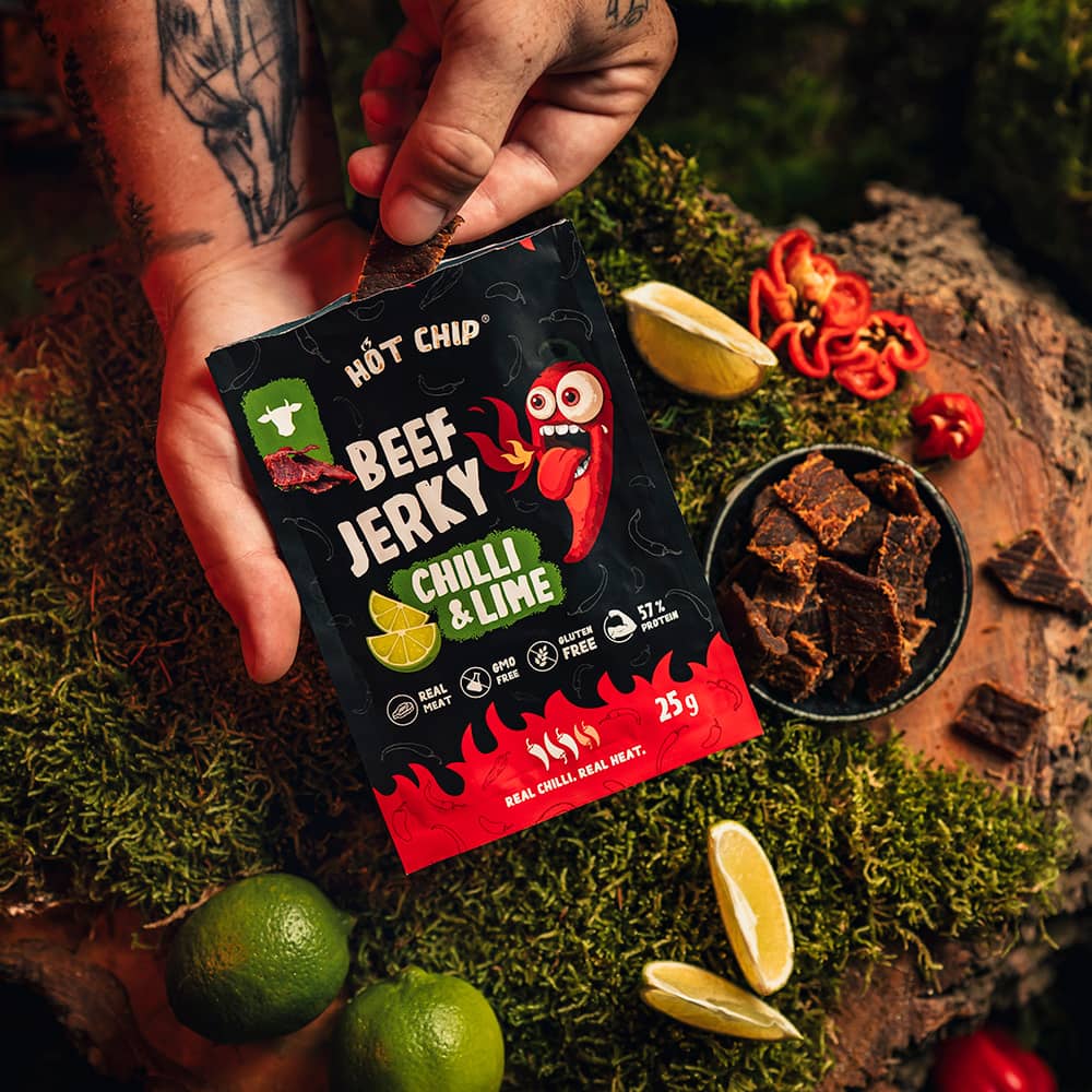 Hot Chip Beef Jerky Chili & Lime 25g