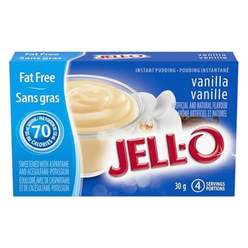 Jell-O Instant Vanilla Pudding Fat Free 30g