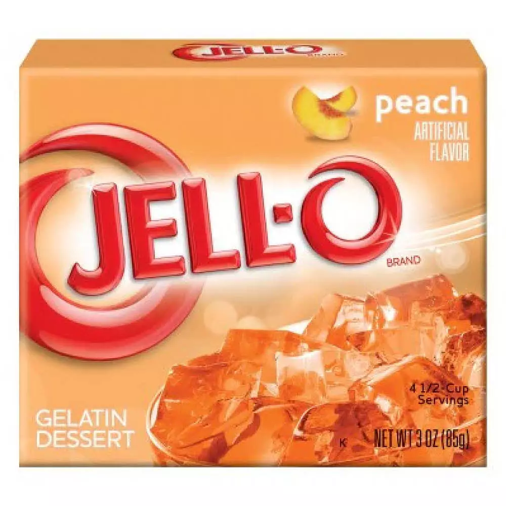  Jell-O Peach Gelatin Dessert 85g