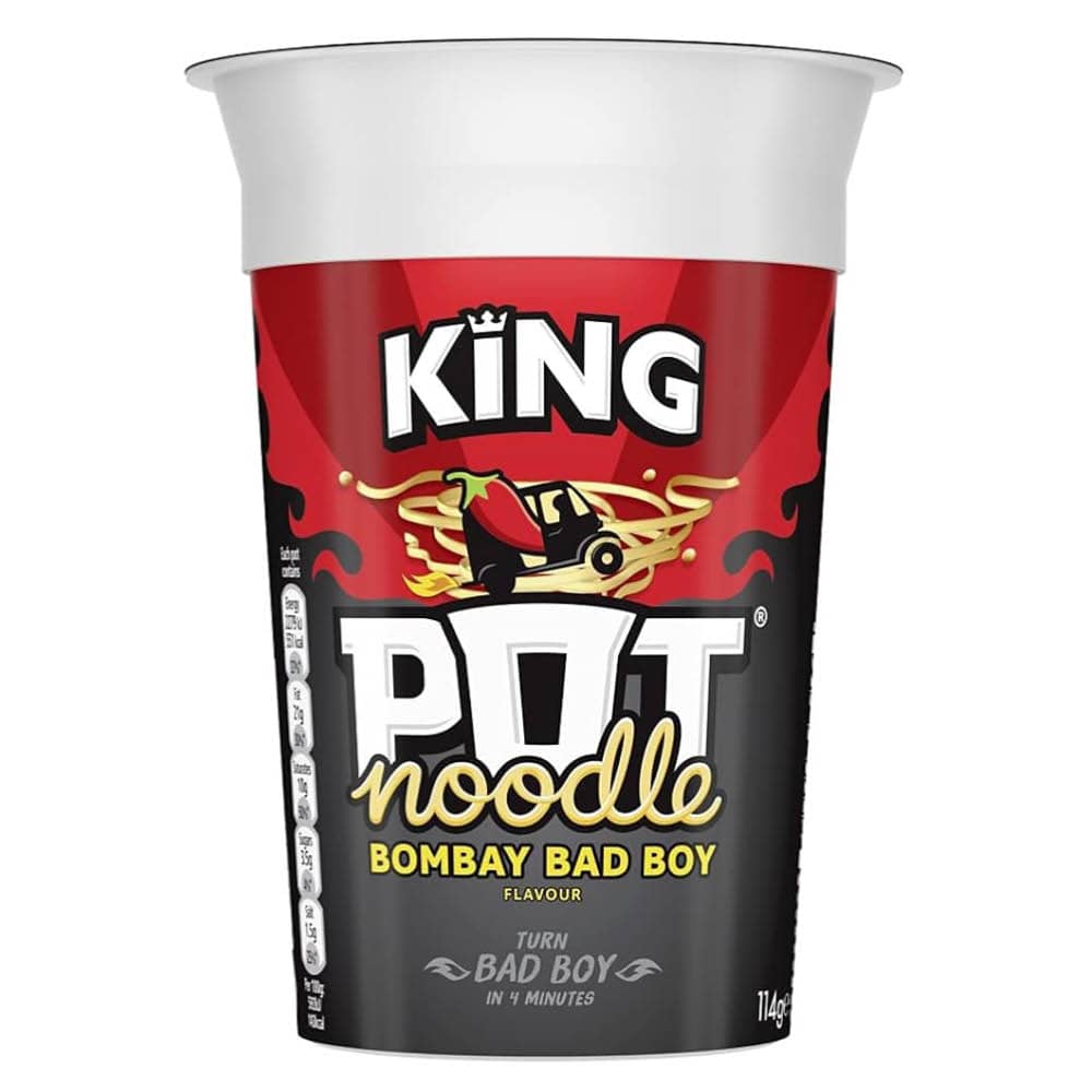 King Pot Noodle Bombay Bad Boy 114g