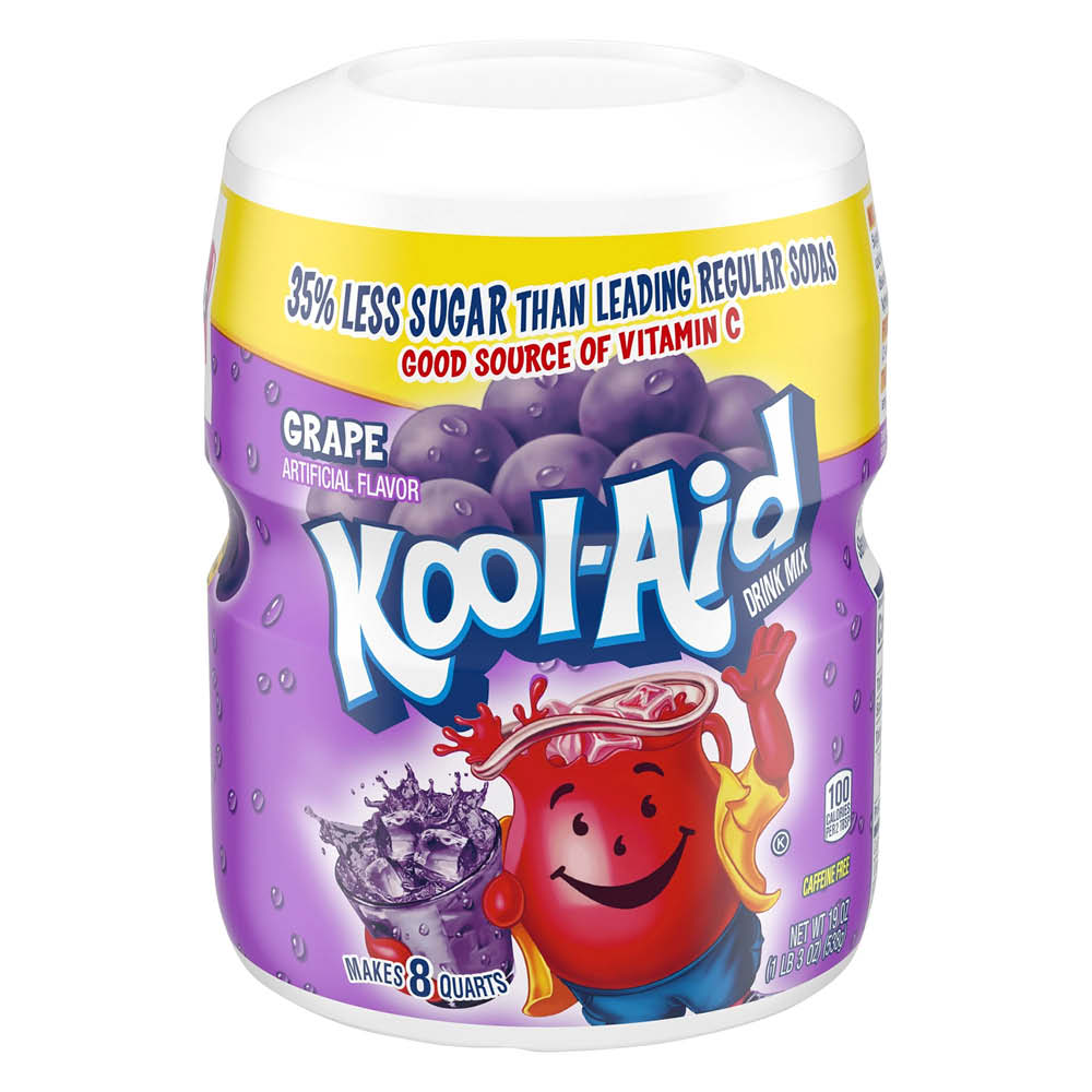 Kool Aid Grape Drink Mix Tub 538g