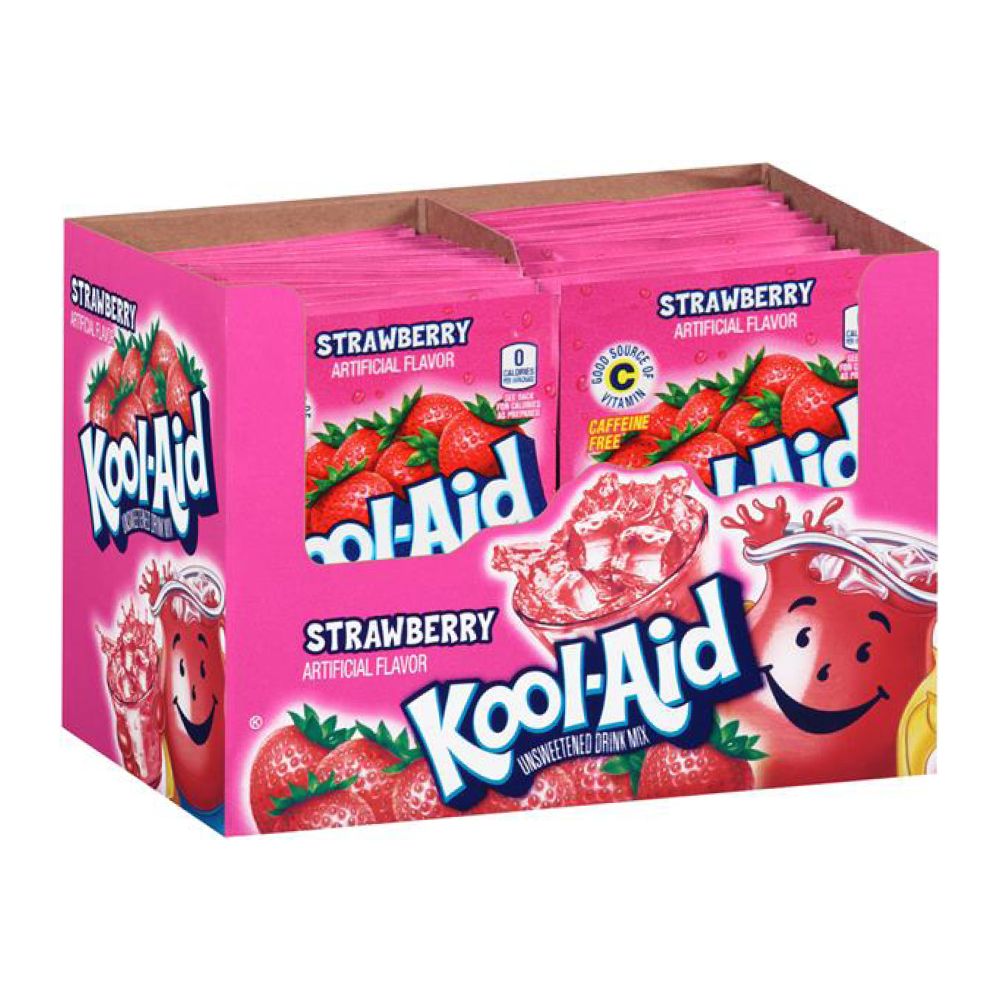 Kool Aid - Strawberry (3.9g) Box - 48 Count