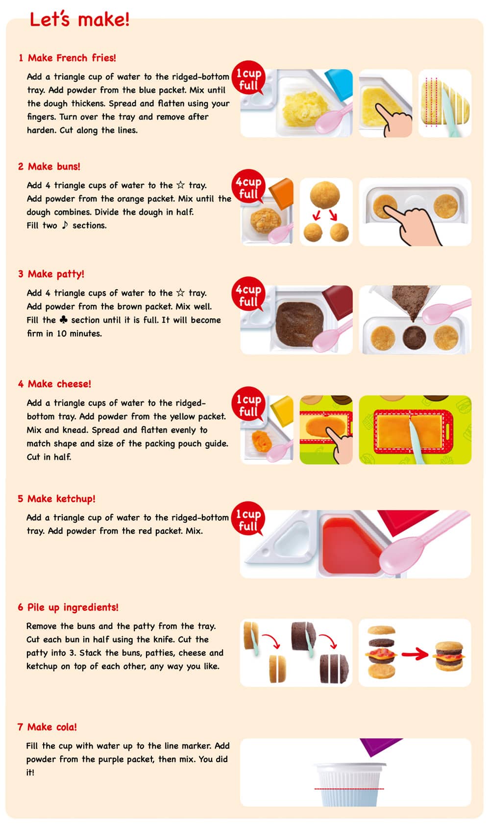  DIY Kracie Hamburger Kit 10st