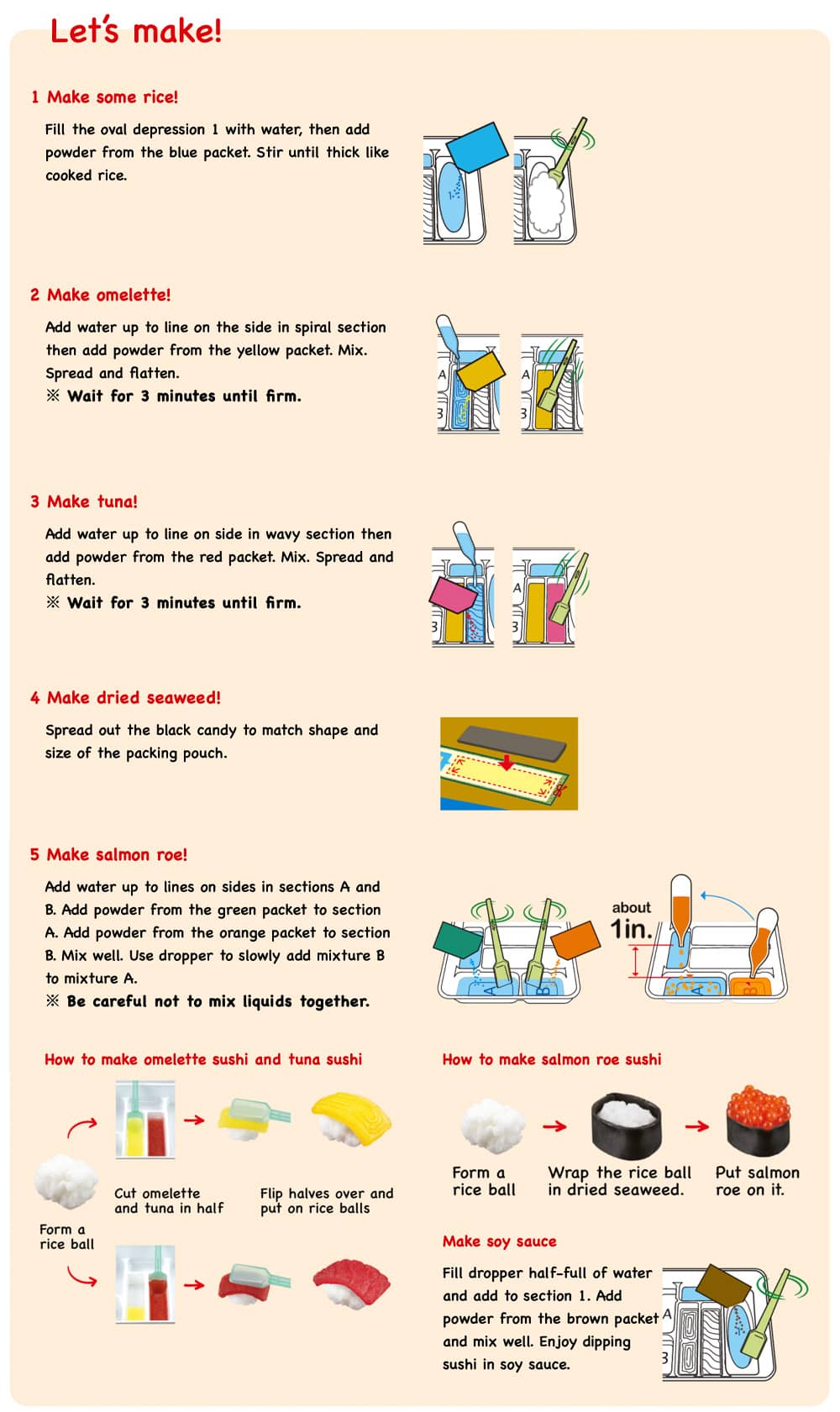  DIY Kracie Sushi Kit 10st