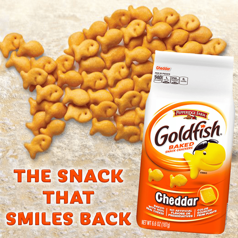  Pepperidge Farm Goldfish Crackers Cheddar 187g