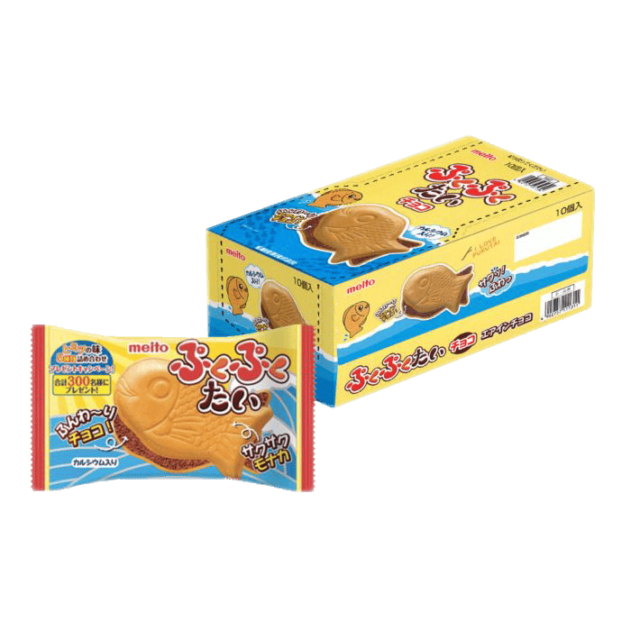 Meito Puku Puku Chocolate Fish Cookie Japan 16g