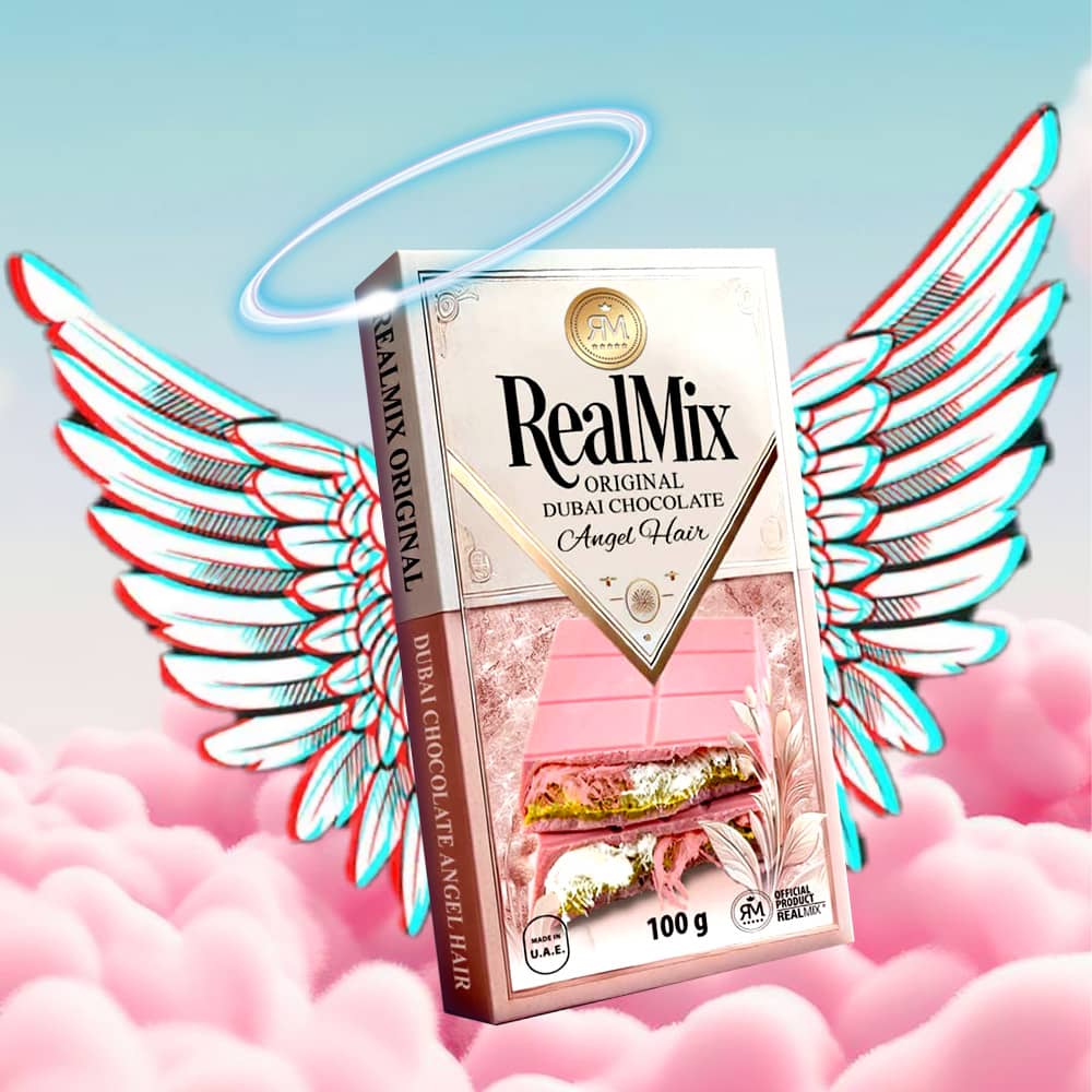  Realmix Dubai Chocolate Angel Hair 100g - Made in U.A.E