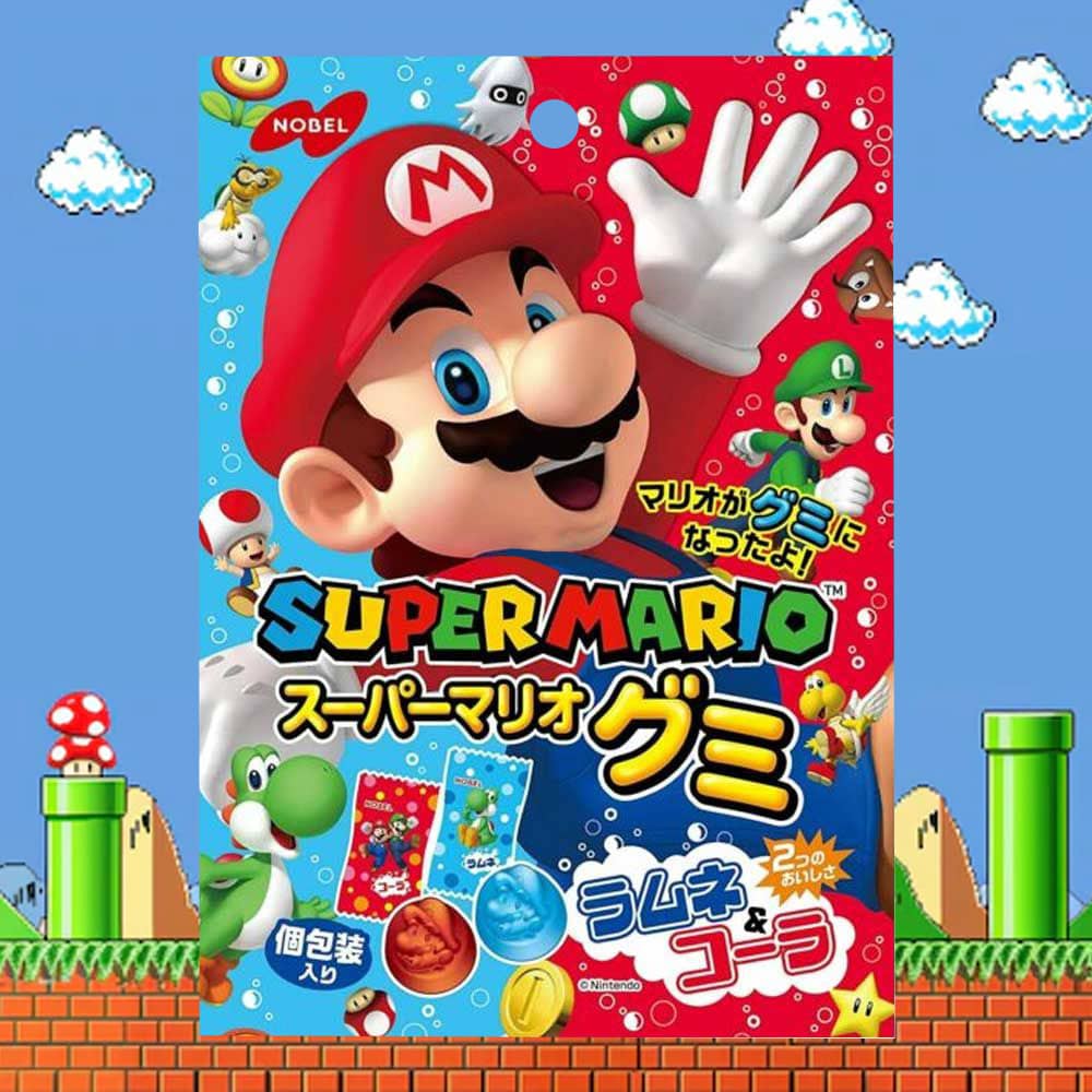 Nobel Super Mario Gummy Candy Japan 90g