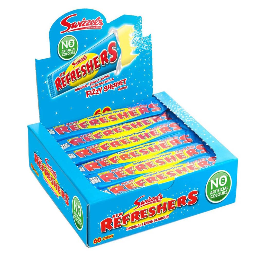  Swizzels Refreshers Original Lemon Box 60-count 1080g