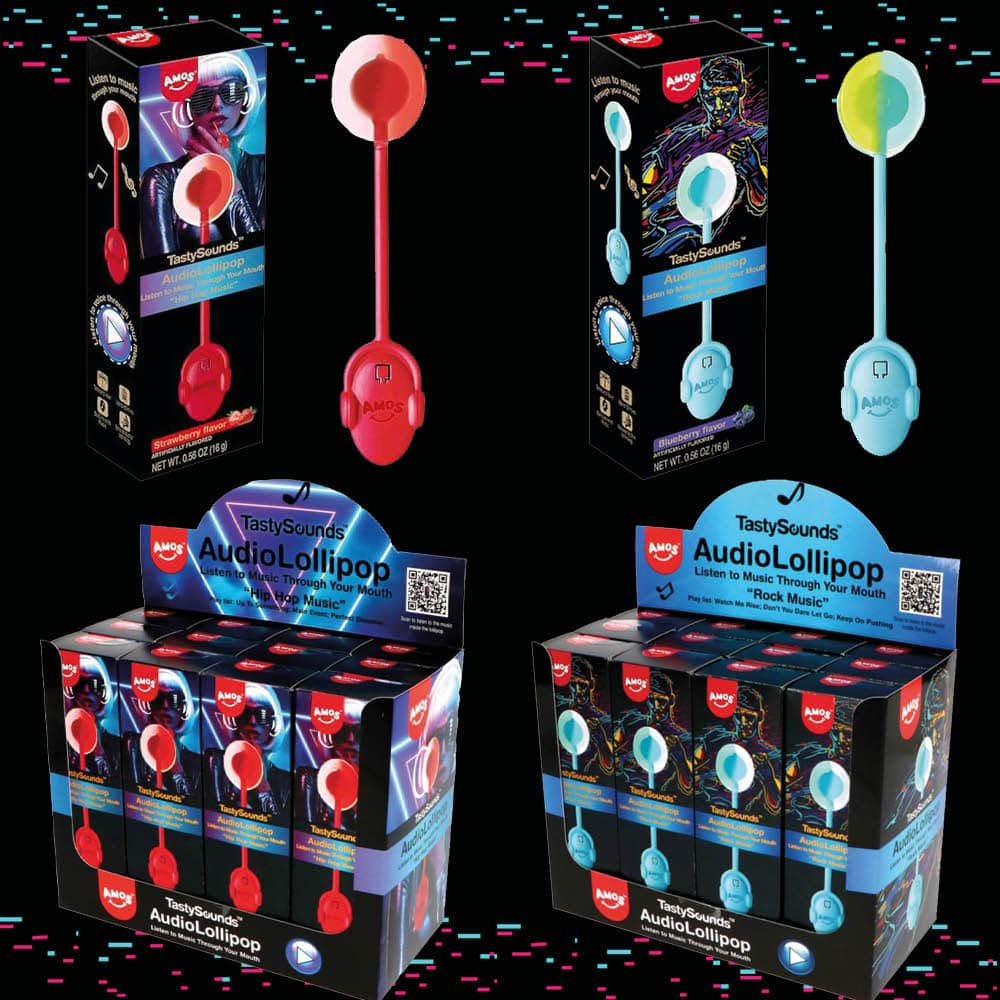  TastySounds Strawberry Audio Lollipop Hip Hop 16g