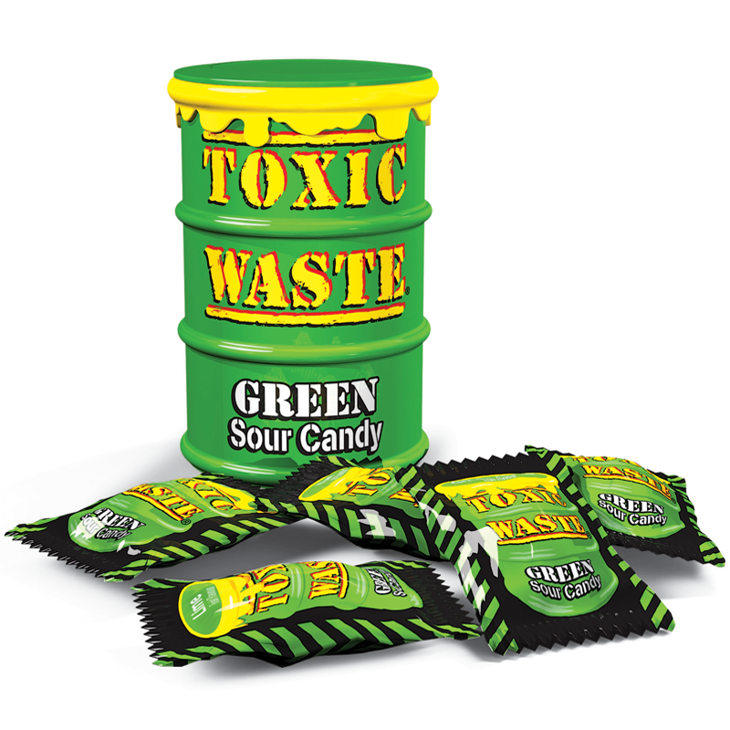  Toxic Waste Green Drum Extreme Sour Candy 42g