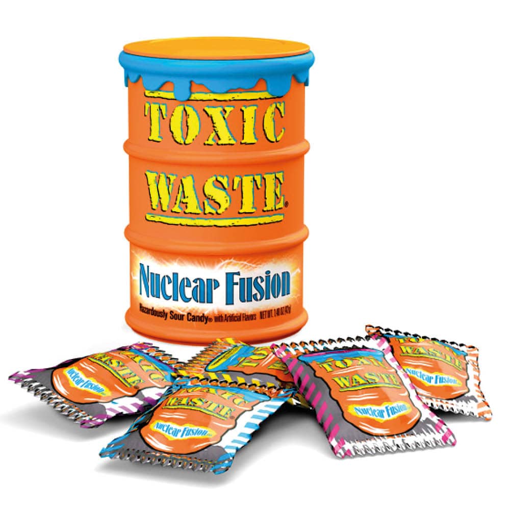 Toxic Waste Orange Drum Extreme Sour Candy 42g
