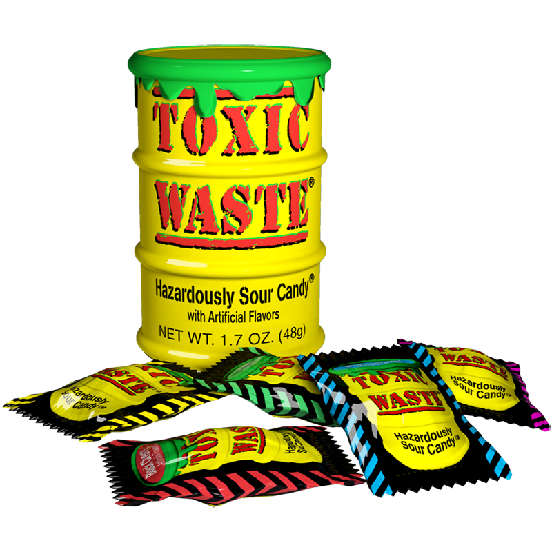  Toxic Waste Yellow Drum Extreme Sour Candy 42g