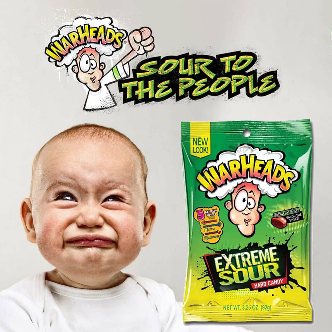  Warheads Extreme Sour Candy 56g Påse
