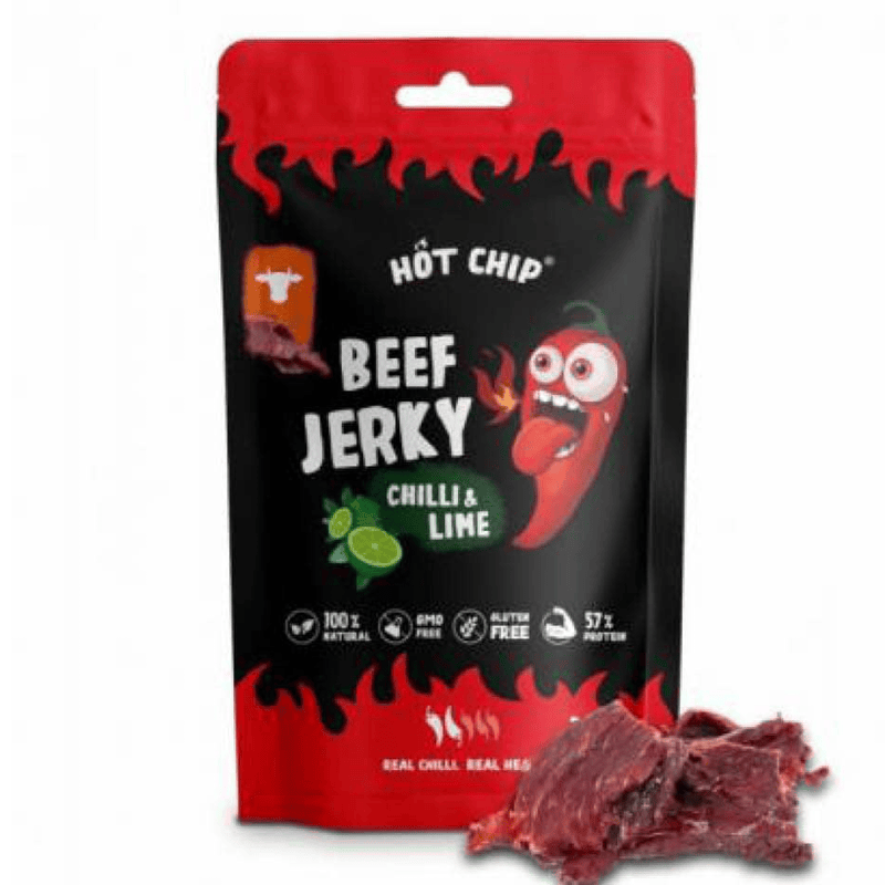  Hot Chip Beef Jerky Chili & Lime 25g